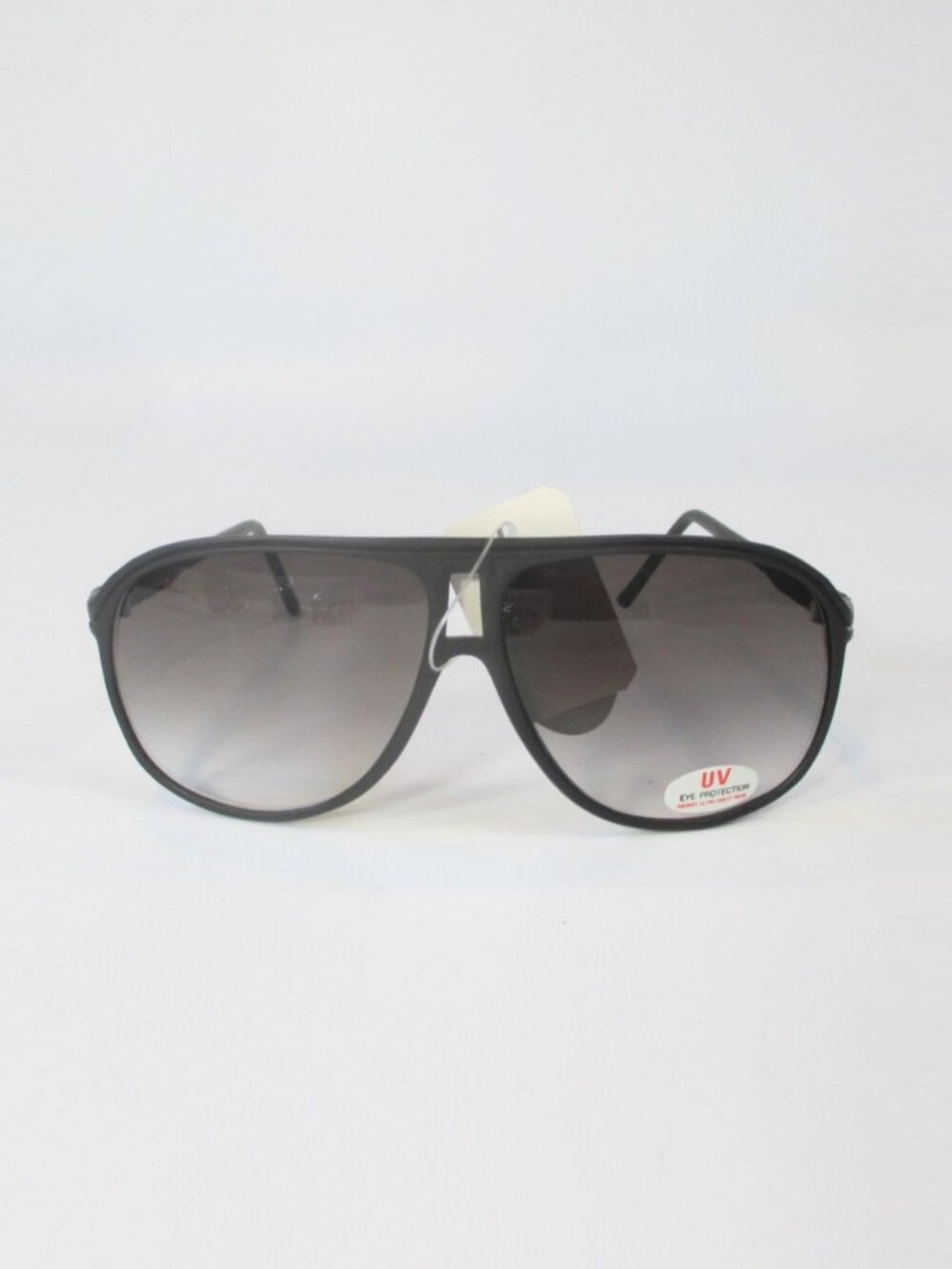 Vintage 80s Oversized Turbo Aviator Sunglasses Black NOS